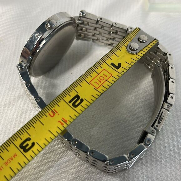 ADRIENNE VITTADINI PLATINUM TONE WATCH ADST1259 FTL-12-047 - Picture 6 of 6